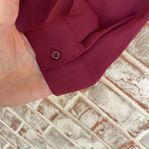 Apt. 9 Women's Burgundy Blouse - Picture 3 of 12